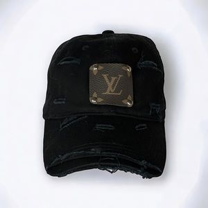 Distressed Baseball Cap w/ Luxe Patch